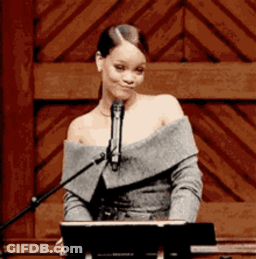 Rihanna With Confident Attitude GIF