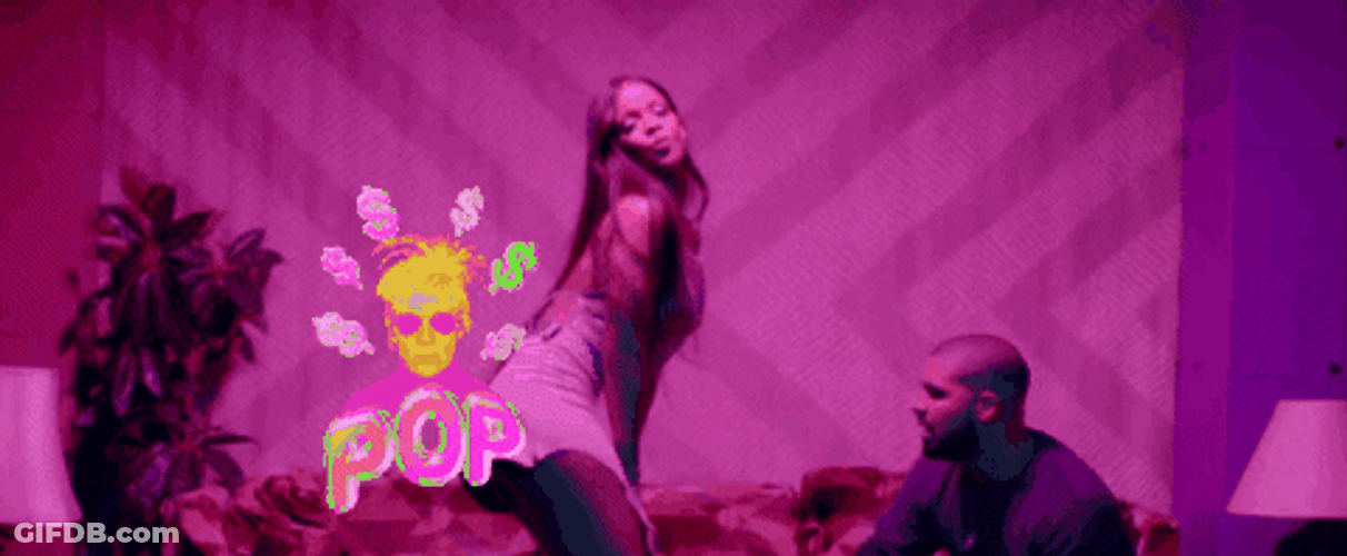 Rihanna Work Music Video Dancing In Front Drake GIF