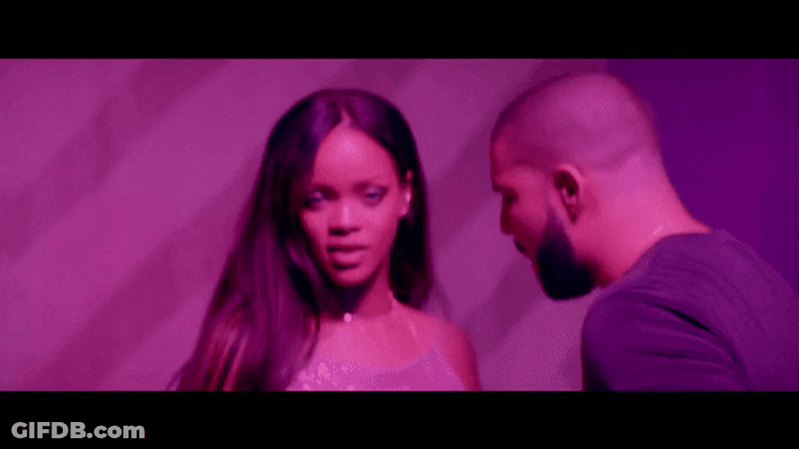 Rihanna Work Music Video Featuring Rapper Drake GIF