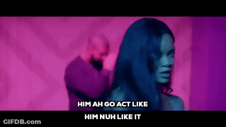 Rihanna Work  Music Video Fiery Singing GIF