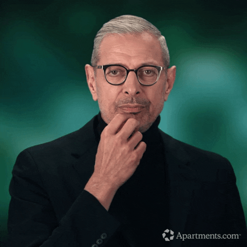Riiight Jeff Goldblum Contemplating GIF