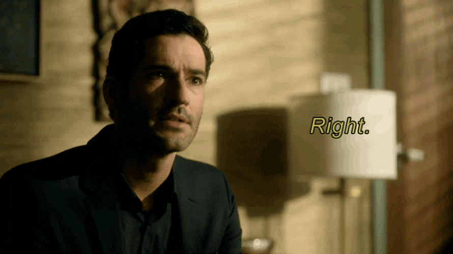 Riiight Tom Ellis Lucifer GIF