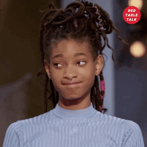 Riiight Willow Smith Red Table Talk GIF