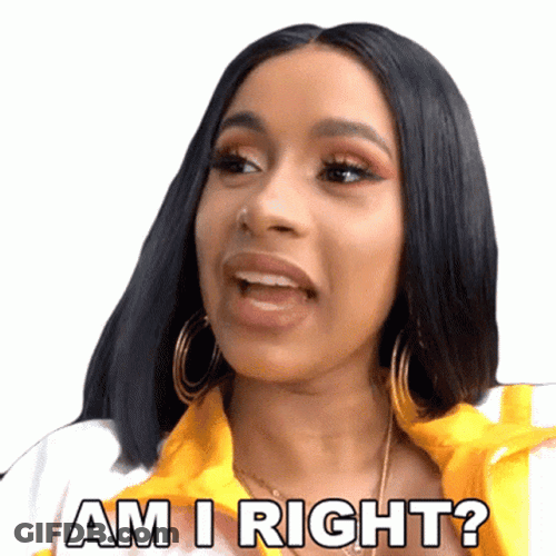 Riiiight Cardi B GIF