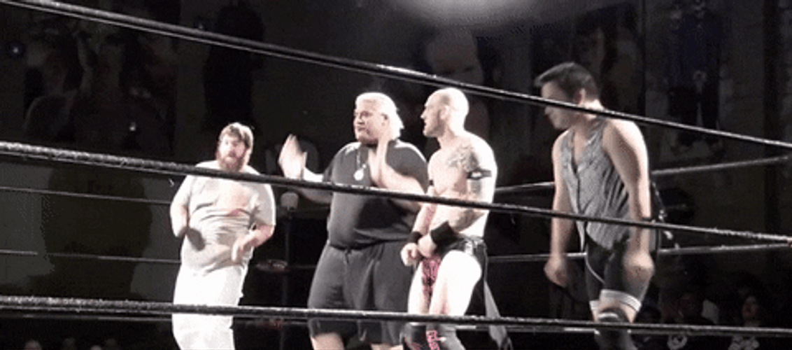 Rikishi And His Team Dancing GIF