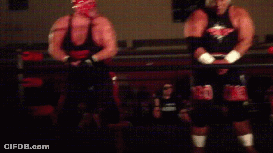 Rikishi And Vader Do The Too Cool Dance GIF