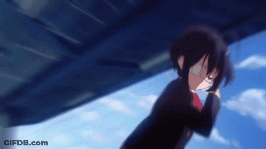 Rikka Open The Train Door By Her Power GIF