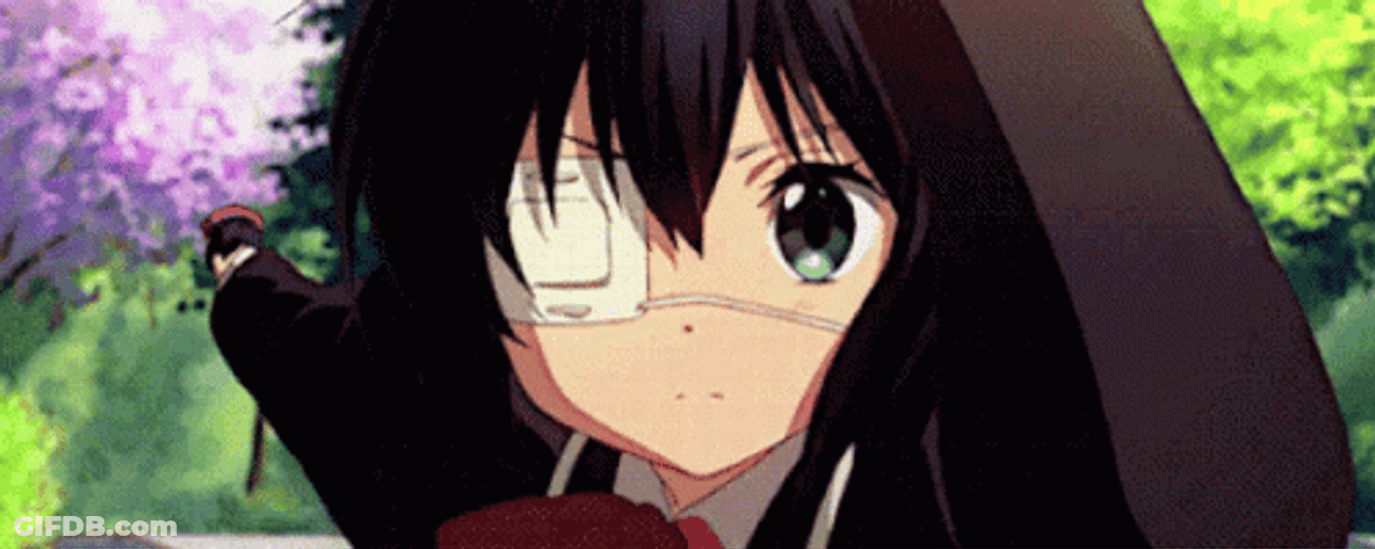 Rikka's Incredible Eye Power GIF