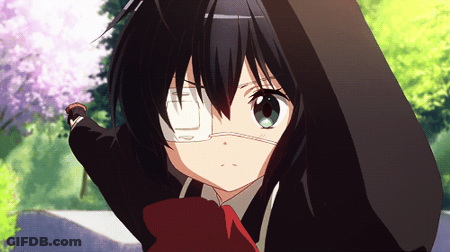 Rikka Takanashi Covering Face With Hands GIF