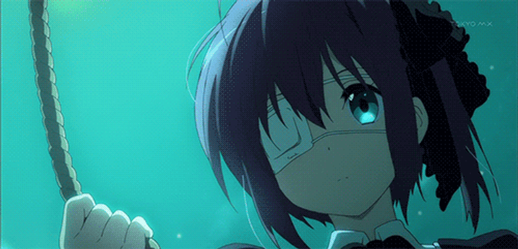 Rikka Takanashi In Midnight Sky GIF