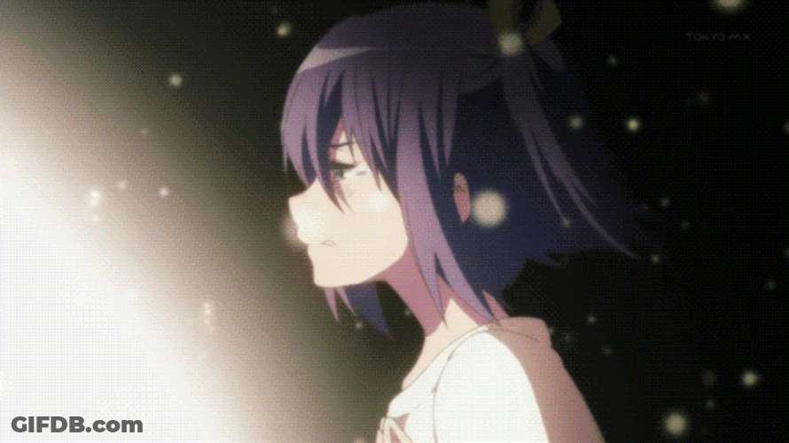 Rikka Takanashi Reminiscing Her Father GIF