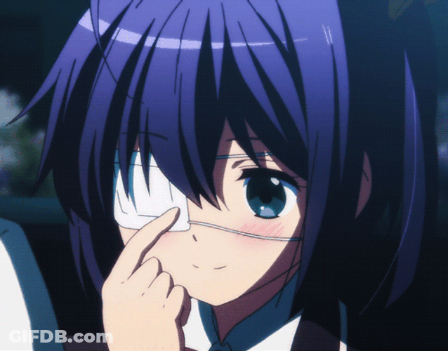Rikka Takanashi Scratching Her Nose GIF