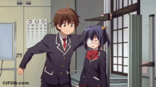 Rikka Takanashi Yuuta Togashi GIF