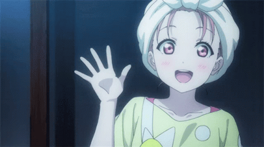 Riko Sakurauchi Waving Hi GIF