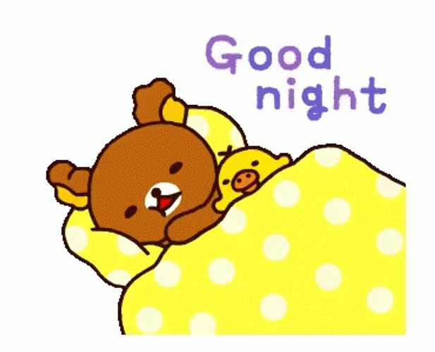 Rilakkuma Bedtime Goodnight GIF