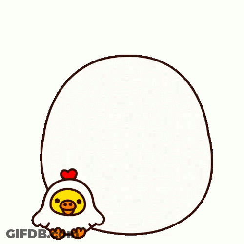 Rilakkuma On Egg Hello GIF
