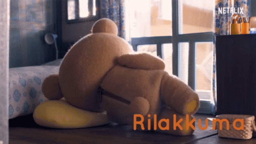 Rilakkuma Rolling Sleep GIF