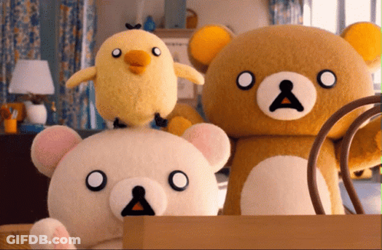 Rilakkuma Shokced Face GIF