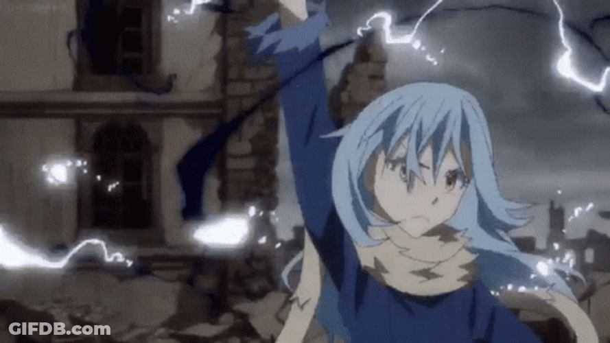 Rimuru Tempest Releasing Powerful Energy GIF
