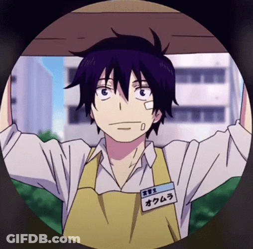 Rin Okumura Gets Job GIF