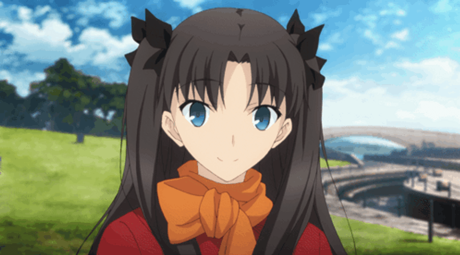 Rin Tohsaka Anime Banner GIF