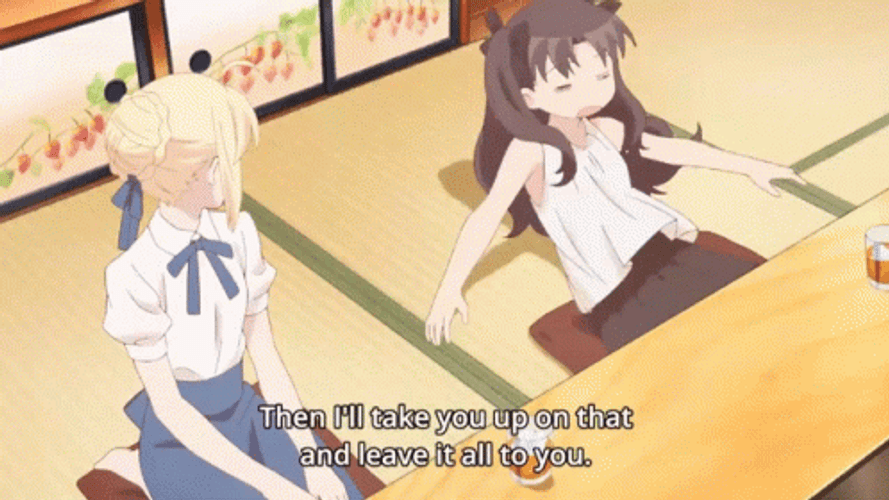 Rin Tohsaka I'll Take You Up On That GIF