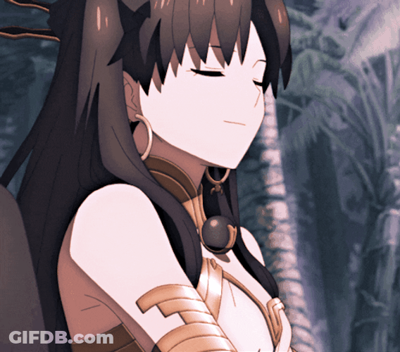 Rin Tohsaka Pout Reaction GIF
