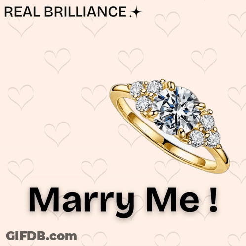 Ring Saying Marry Me GIF