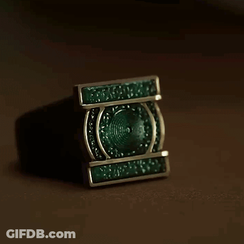 Ring With Green Stone GIF