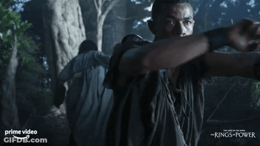Rings Of Power Arondir Arrow GIF