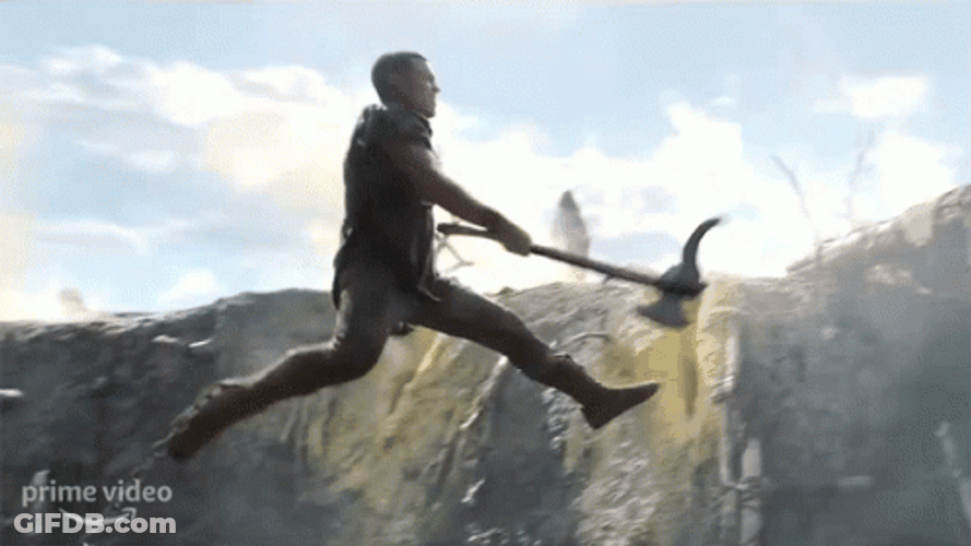 Rings Of Power Attack Arondir GIF