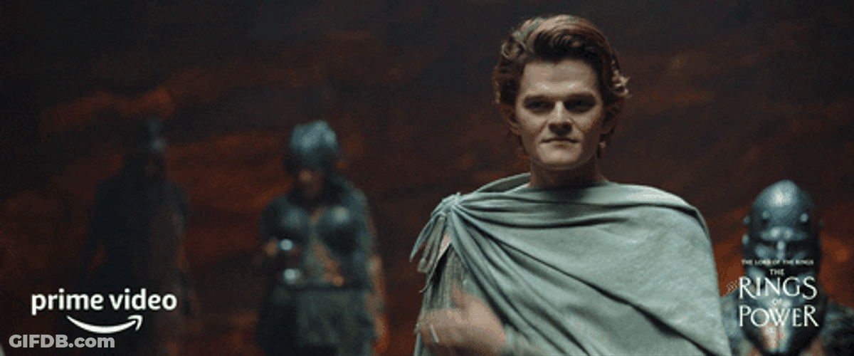 Rings Of Power Elrond Cape GIF