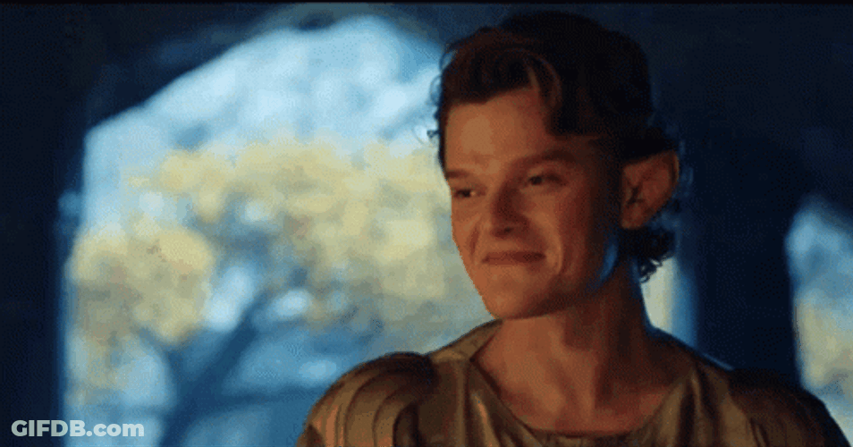 Rings Of Power Elrond Laugh GIF