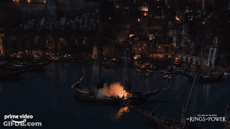 Rings Of Power Fire Explosion GIF