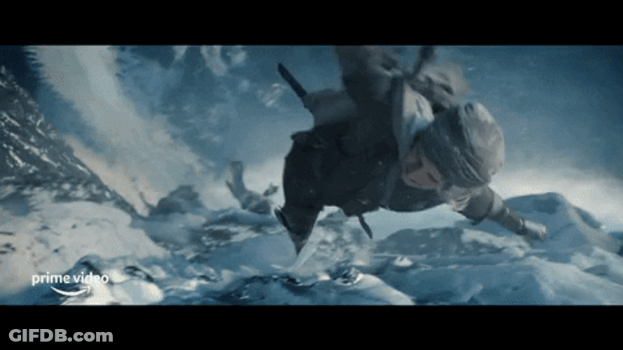 Rings Of Power Galadriel Hold On GIF