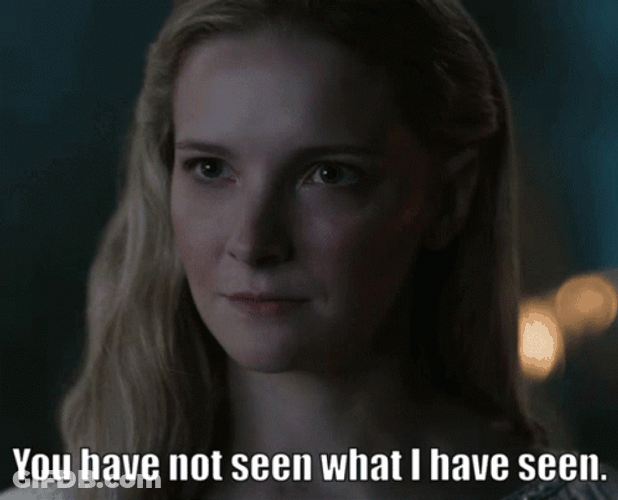Rings Of Power Galadriel Seen GIF