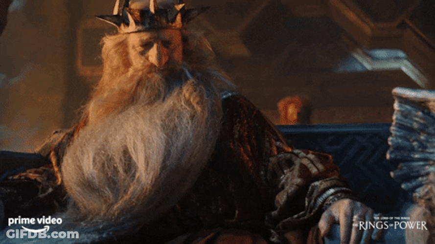 Rings Of Power King Durin Thror GIF