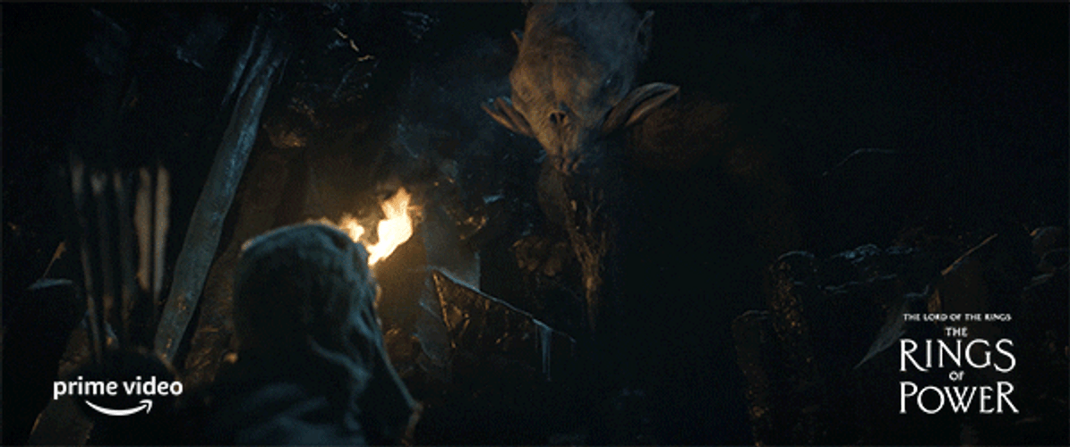 Rings Of Power Monster Roar GIF