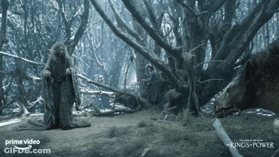Rings Of Power Wargs Attack GIF