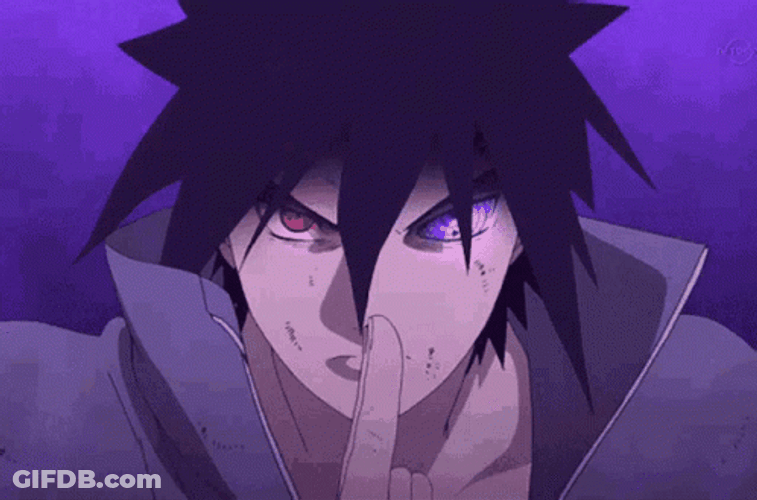 Rinnegan Sasuke Casting Chant GIF