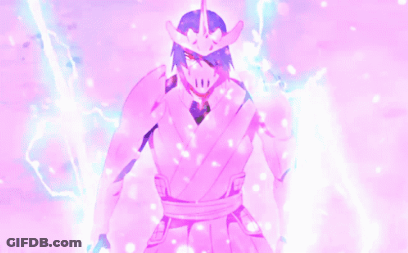 Rinnegan Sasuke Covered In Power GIF
