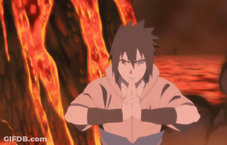 Rinnegan Sasuke In Deep Powers GIF