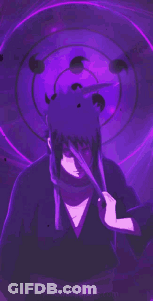 Rinnegan Sasuke Uchiha Phone Wallpaper GIF