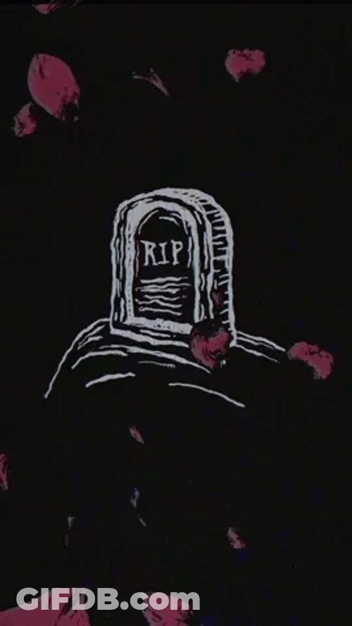 Rip Rest In Peace Falling Rose Petals GIF