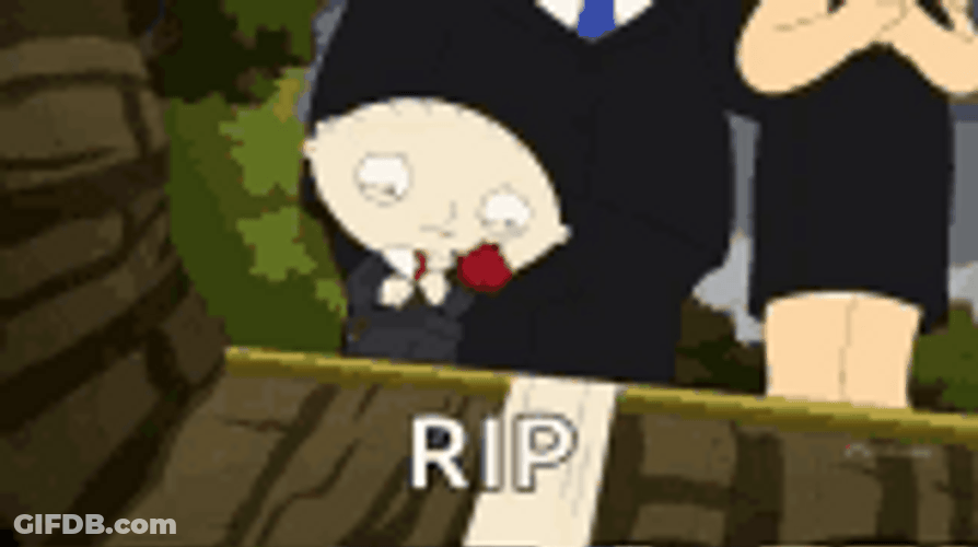 Rip Rest In Peace Family Guy Stewie Griffin GIF