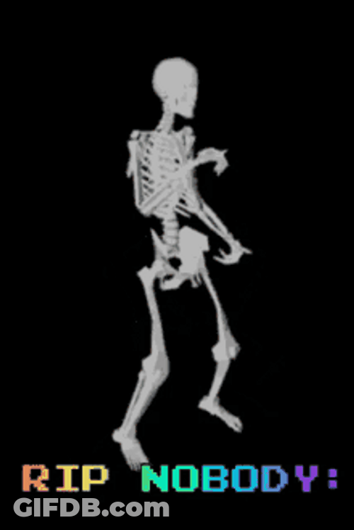 Rip Rest In Peace Funny Skull Dance GIF