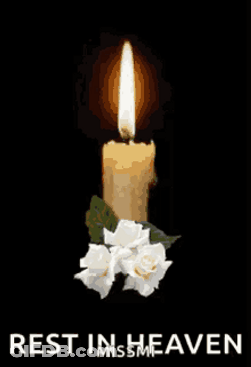 Rip Rest In Peace Heaven Candle Light GIF
