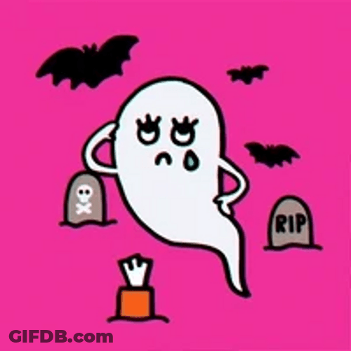 Rip Rest In Peace Sad Ghost Crying Teard GIF