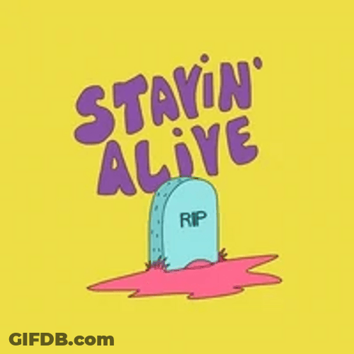 Rip Rest In Peace Staying Alive GIF
