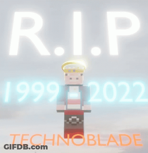 RIP Technoblade Death Tribute GIF